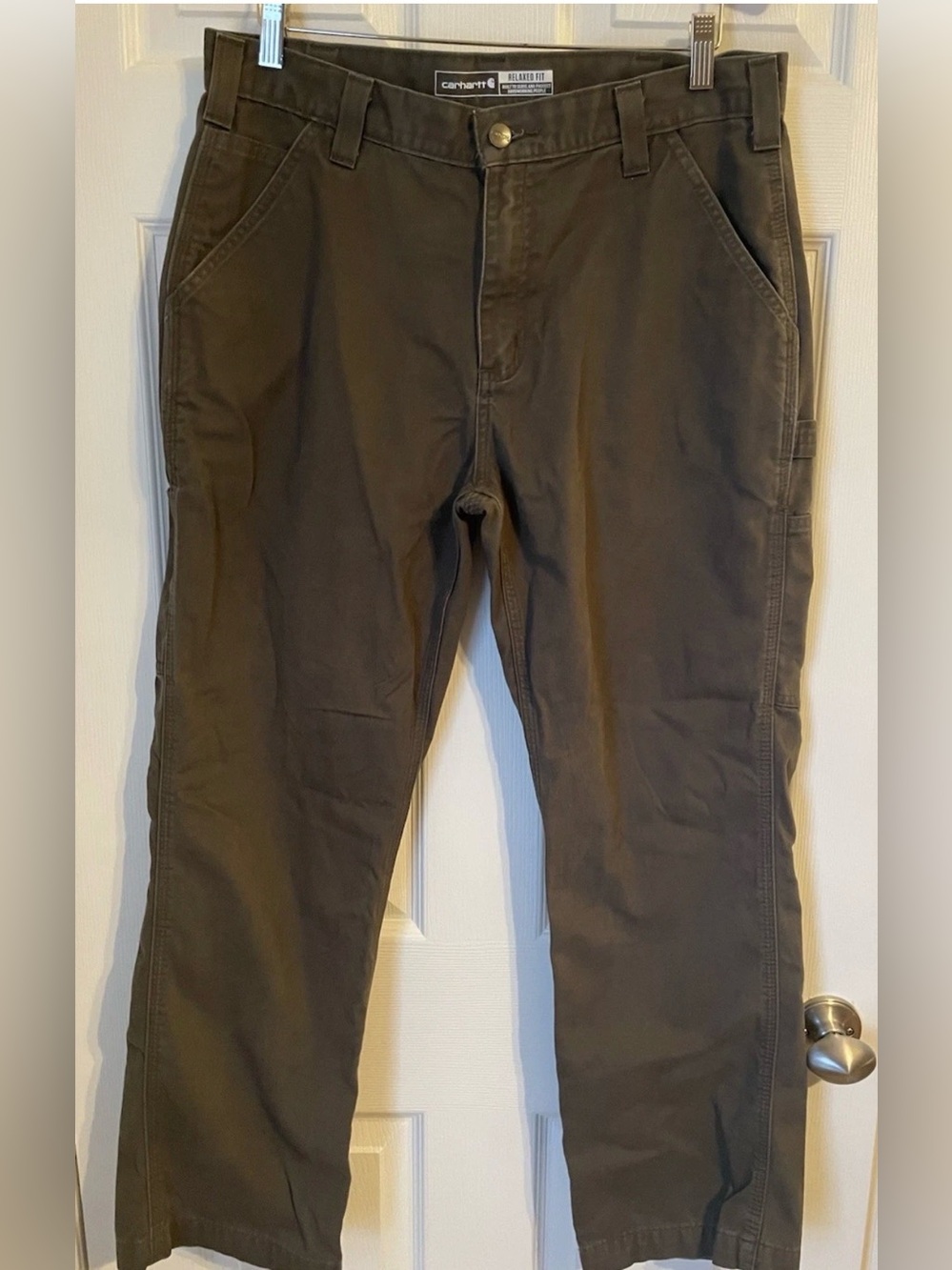 Carhartt Relaxed Fig Men's Utility Work Pants Moss Green